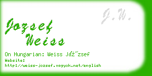 jozsef weiss business card